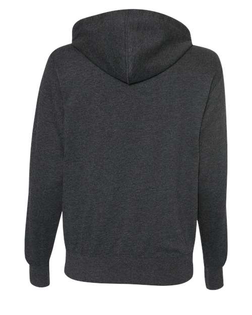 Independent Trading Co. Men's Heathered French Terry Full-Zip Hooded Sweatshirt-2