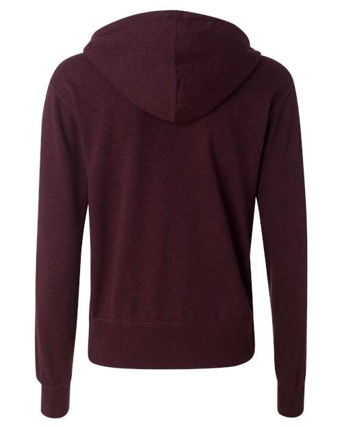 Independent Trading Co. Men's Heathered French Terry Full-Zip Hooded Sweatshirt-2