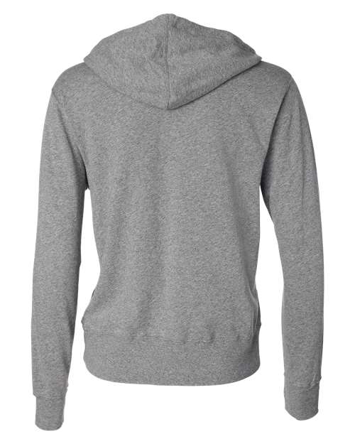 Independent Trading Co. Men's Heathered French Terry Full-Zip Hooded Sweatshirt-2
