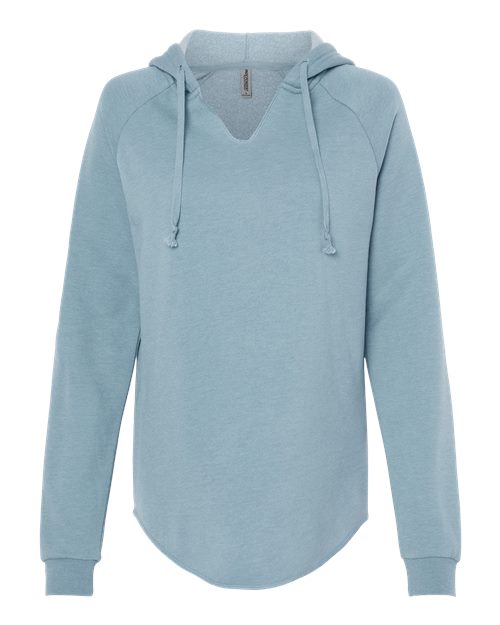 Independent Trading Co. Women’s Lightweight California Wave Wash Hooded Sweatshirt-1