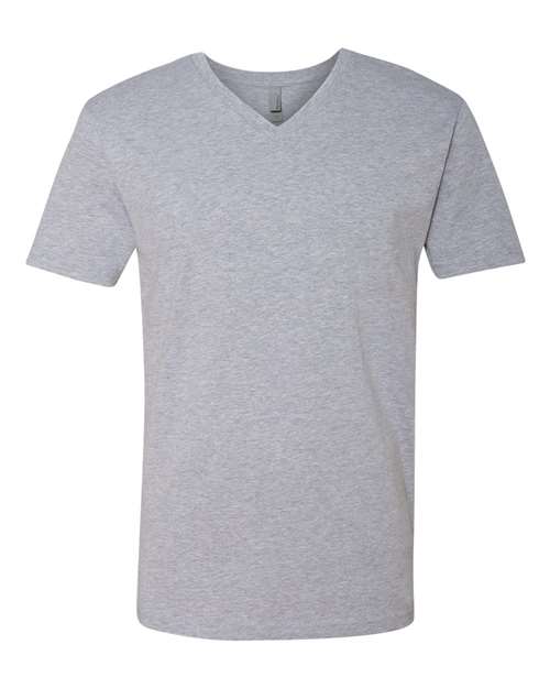 Next Level Men's Cotton V-Neck T-Shirt-1