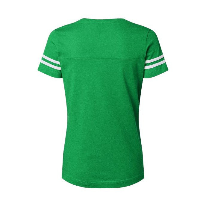 LAT Women's Football V-Neck Fine Jersey Tee-2