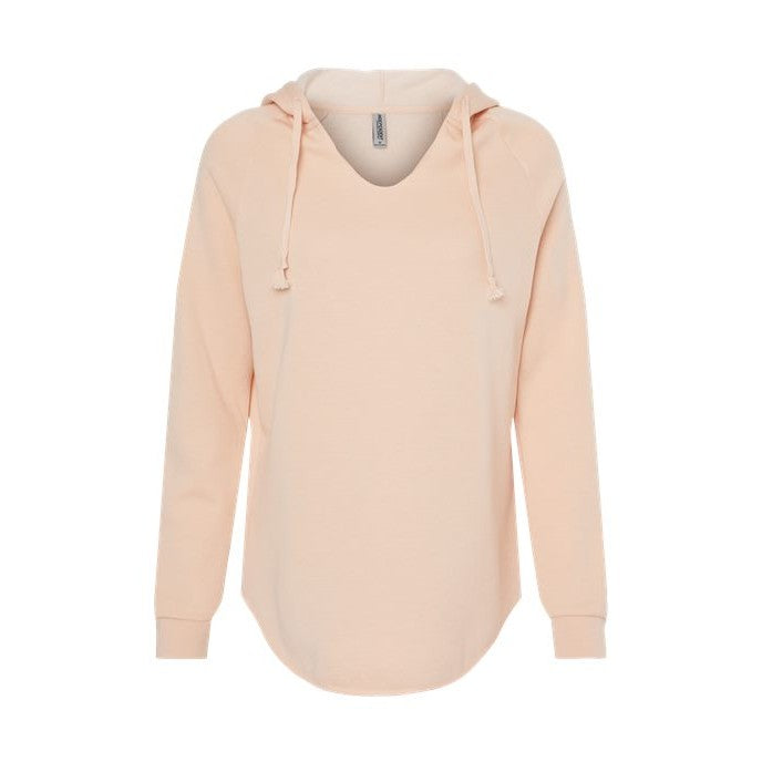 Independent Trading Co. Women’s Lightweight California Wave Wash Hooded Sweatshirt-1