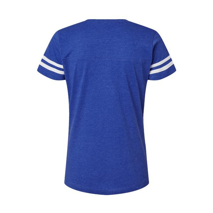 LAT Women's Football V-Neck Fine Jersey Tee-2