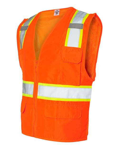 Kishigo Men's Ultra-Cool Solid Front Vest with Mesh Back-2