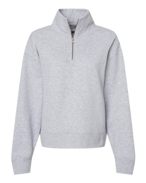 MV Sport Women's Sueded Fleece Quarter-Zip Sweatshirt-1