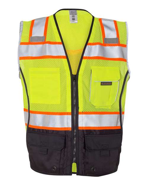 Kishigo Men's Premium Black Series Black Bottom Class 2 Vest-1