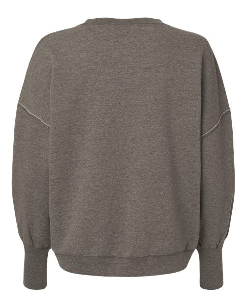 MV Sport Women's Sueded Fleece Crewneck Sweatshirt-2