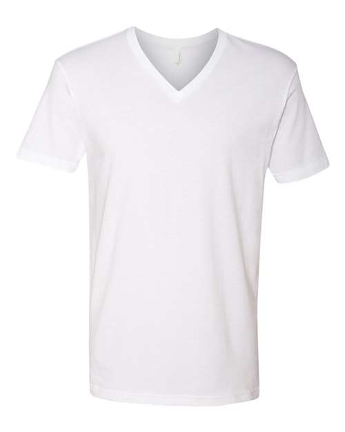 Next Level Men's Cotton V-Neck T-Shirt-1