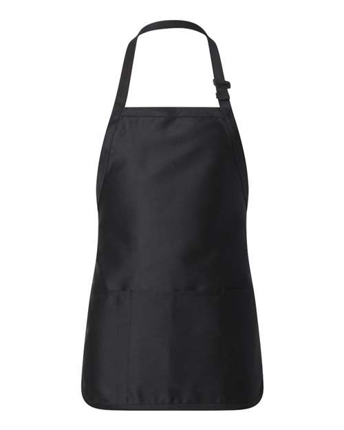 Q-Tees Full-Length Apron with Pouch Pocket-1