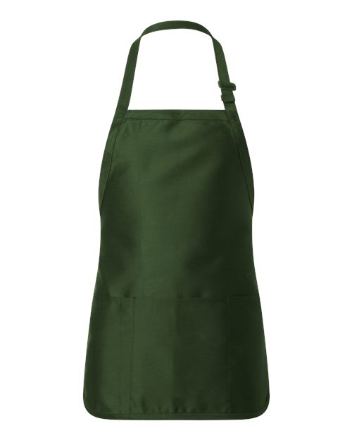 Q-Tees Full-Length Apron with Pouch Pocket-1