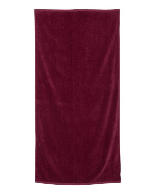 Q-Tees Velour Beach Towel-1
