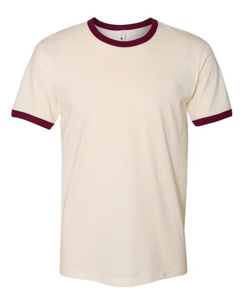 Next Level Men's Cotton Ringer T-Shirt-1