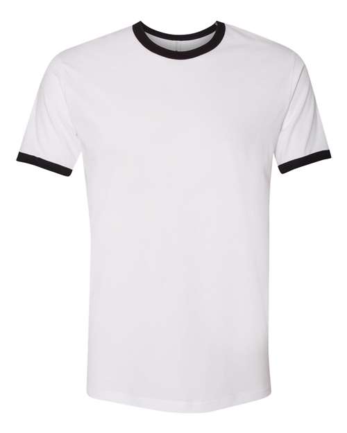 Next Level Men's Cotton Ringer T-Shirt-1