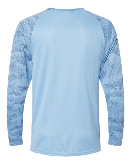 Paragon Men's Cayman Performance Camo Colorblocked Long Sleeve T-Shirt-2