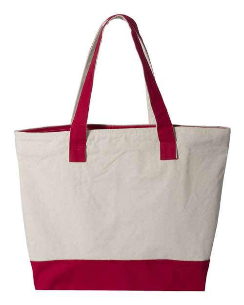 Q-Tees 19L Zippered Tote-2
