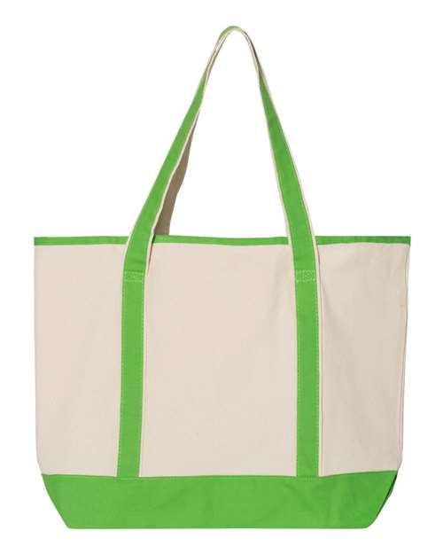 Q-Tees 34.6L Large Canvas Deluxe Tote-2