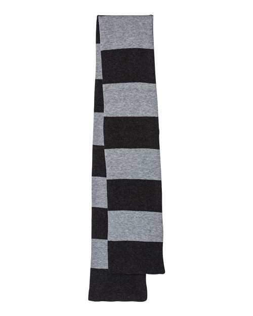 Sportsman Rugby-Striped Knit Scarf-1