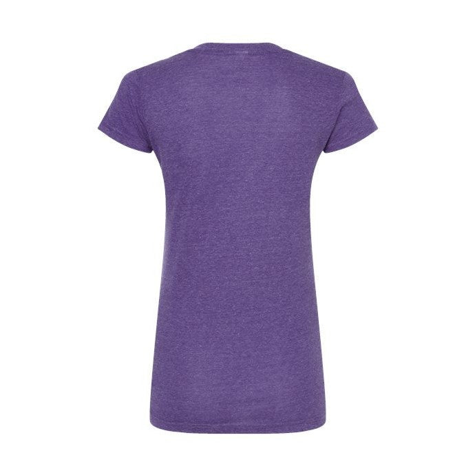 Tultex Women's Poly-Rich V-Neck T-Shirt-2
