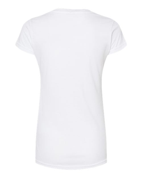 Tultex Women's Poly-Rich V-Neck T-Shirt-2
