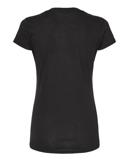 Tultex Women's Poly-Rich V-Neck T-Shirt-2