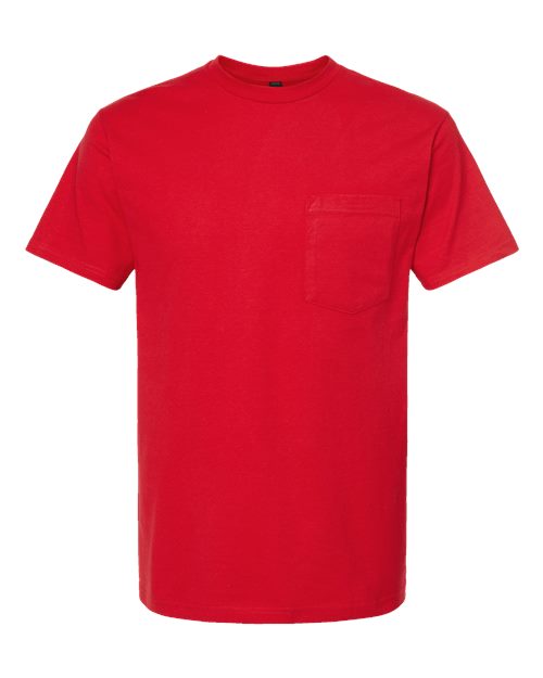 Tultex Men's Heavyweight Jersey Pocket T-Shirt-1