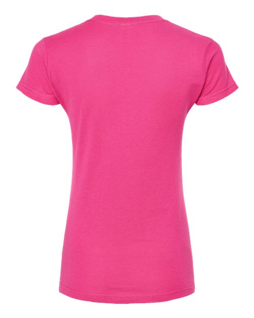 Tultex Women's Fine Jersey V-Neck T-Shirt-2