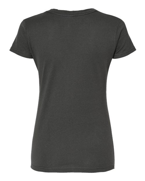 Tultex Women's Fine Jersey V-Neck T-Shirt-2