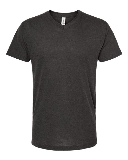 Tultex Men's Poly-Rich V-Neck T-Shirt-1