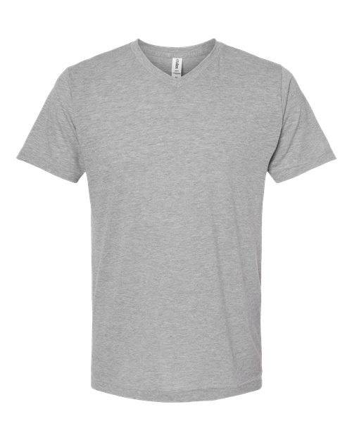 Tultex Men's Poly-Rich V-Neck T-Shirt-1