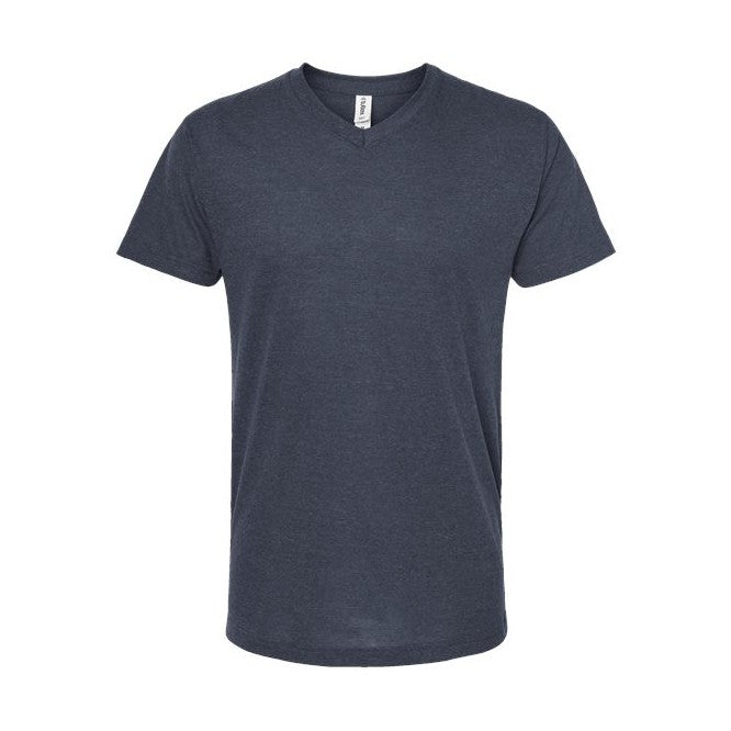 Tultex Men's Poly-Rich V-Neck T-Shirt-1