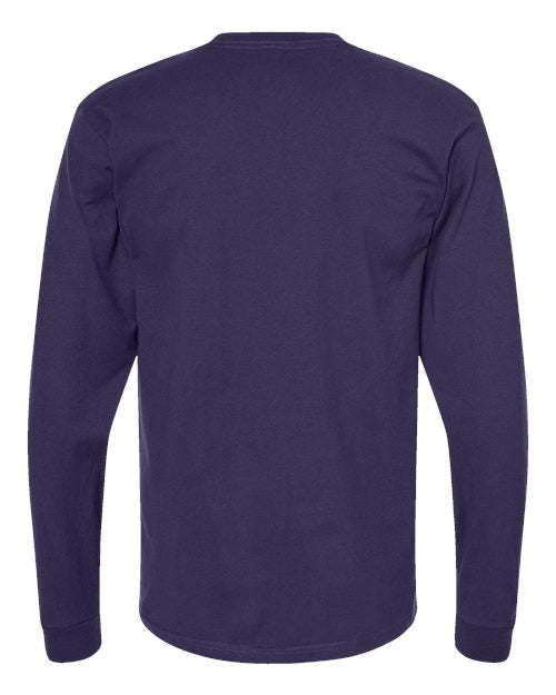 Tultex Men's Heavyweight Jersey Long Sleeve T-Shirt-2