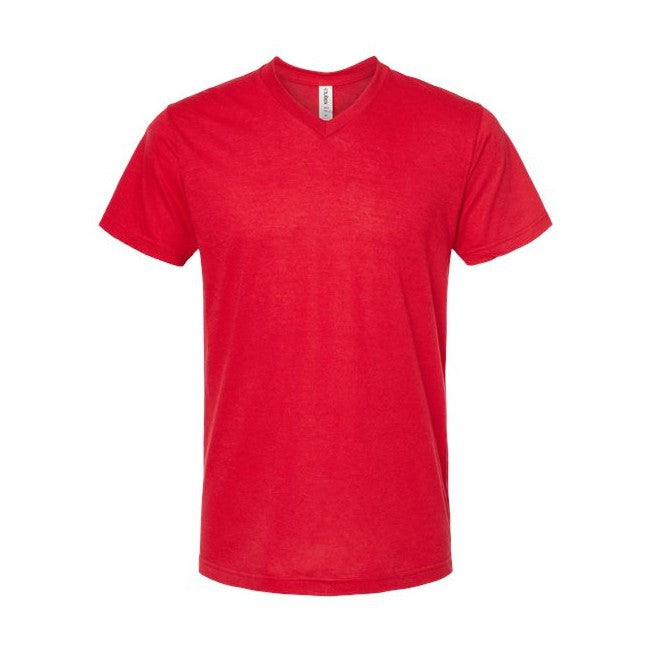 Tultex Men's Poly-Rich V-Neck T-Shirt-1