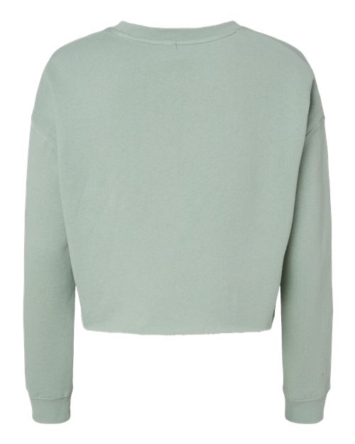 Independent Trading Co. Women's Lightweight Crop Crewneck Sweatshirt-2