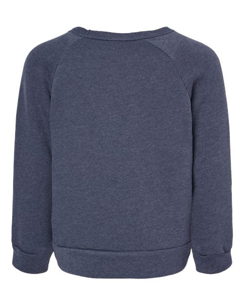 BELLA + CANVAS Toddler Sponge Fleece Raglan Crewneck Sweatshirt-2
