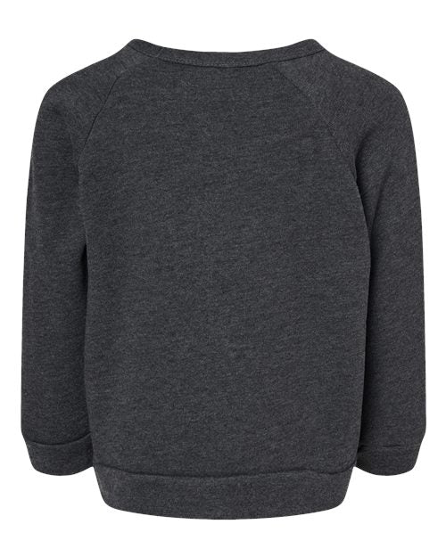 BELLA + CANVAS Toddler Sponge Fleece Raglan Crewneck Sweatshirt-2