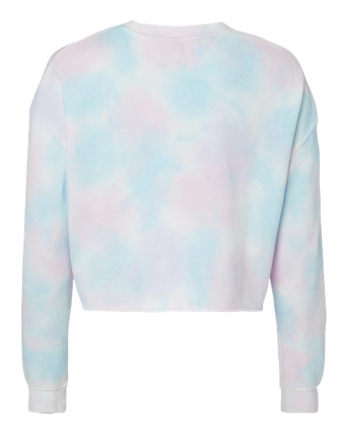 Independent Trading Co. Women's Lightweight Crop Crewneck Sweatshirt-2
