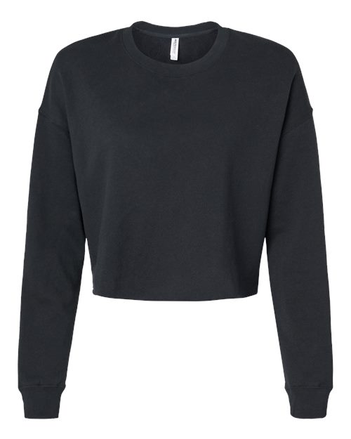 Independent Trading Co. Women's Lightweight Crop Crewneck Sweatshirt-1