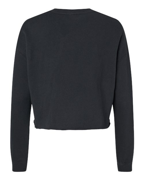 Independent Trading Co. Women's Lightweight Crop Crewneck Sweatshirt-2