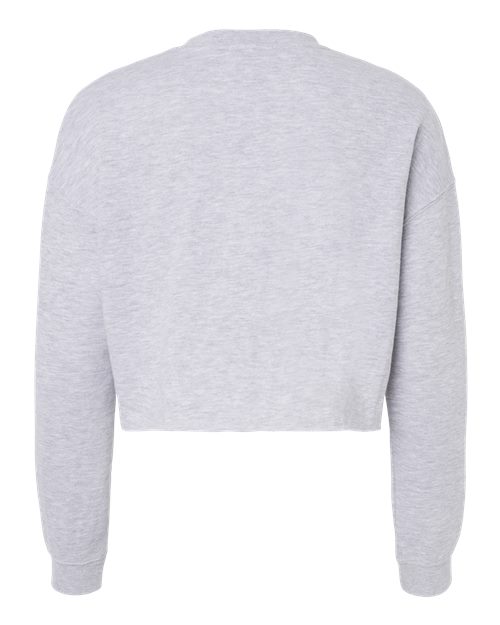 Independent Trading Co. Women's Lightweight Crop Crewneck Sweatshirt-2