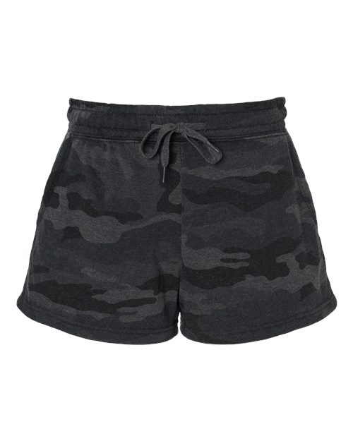 Independent Trading Co. Women’s Lightweight California Wave Wash Fleece Shorts-1