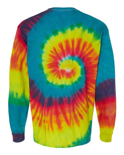 Colortone Men's Tie-Dyed Long Sleeve T-Shirt-2