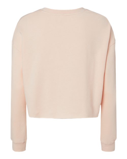 Independent Trading Co. Women's Lightweight Crop Crewneck Sweatshirt-2
