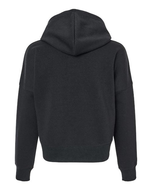 J. America Women's Crop Hooded Sweatshirt-2