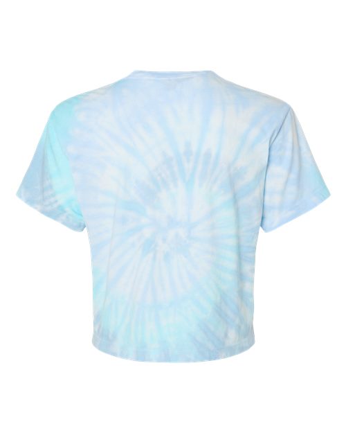 Colortone Women's Tie-Dyed Crop T-Shirt-2