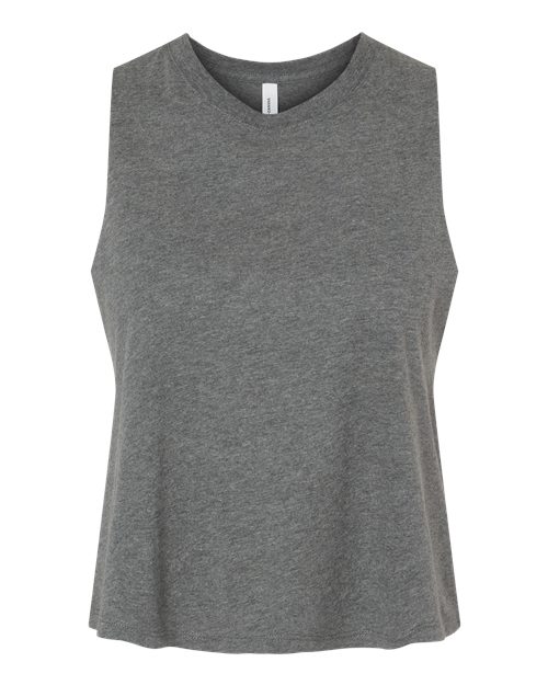 BELLA + CANVAS Women's Racerback Crop Tank-1