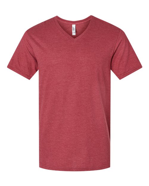 American Apparel Men's CVC V-Neck Tee-1