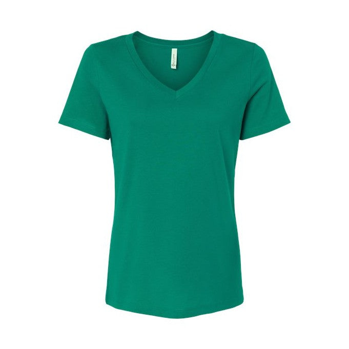 BELLA + CANVAS Women's Relaxed Jersey V-Neck Tee BC6405-1