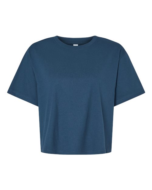 American Apparel Women's Fine Jersey Boxy Tee-1