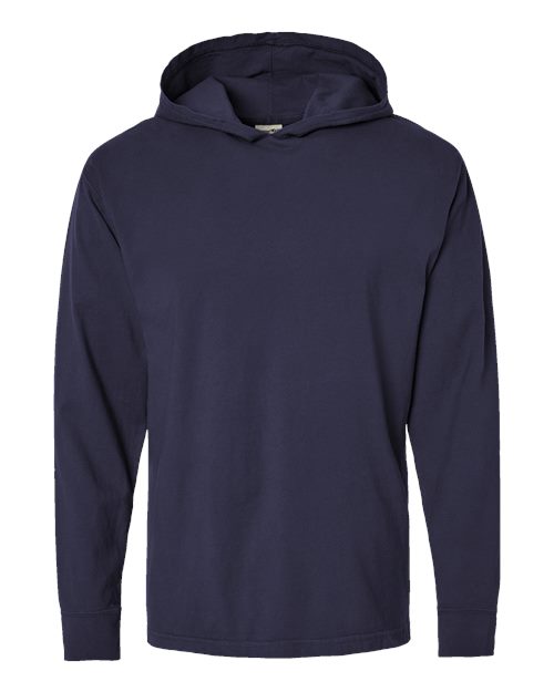 ComfortWash by Hanes Men's Garment-Dyed Jersey Hooded Long Sleeve T-Shirt-1